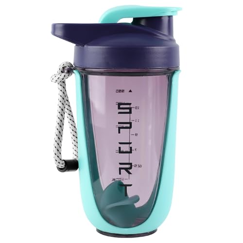 EACHPT Shaker Proteinshake,600ml Protein Shaker Proteinshaker mit Kugel,Sieb&Mess-Skala,Auslaufsicher,Frei BPA&DEHP,Eiweiß Shaker für Supplement Shakes,Shaker Proteinshake von EACHPT
