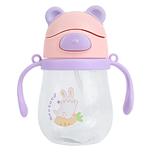 EACHPT Trinkbecher Baby, 250 ml Schnabeltasse Baby, Baby Trinkbecher, Auslaufsicherer Beißschnabel, beschwerter Strohhalm, Trinklernbecher, für Kleinkinder ab 8 Monaten von EACHPT