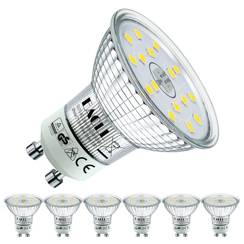 EACLL GU10 LED Kaltweiss 5W Ersetzt 75W Halogen Leuchtmittel, 4er-Pack. 585 Lumen 6000K Birnen, AC 230V Flimmerfrei Strahler, Abstrahlwinkel 120° Spot, Nicht Dimmbar Reflektorlampen EACLL GU10 LED Kaltweiss 5W Ersetzt 75W Halogen Leuchtmittel, 4er-Pack. 585 Lumen 6000K Birnen, AC 230V Flimmerfrei Strahler, Abstrahlwinkel 120° Spot, Nicht Dimmbar Reflektorlampen von EACLL
