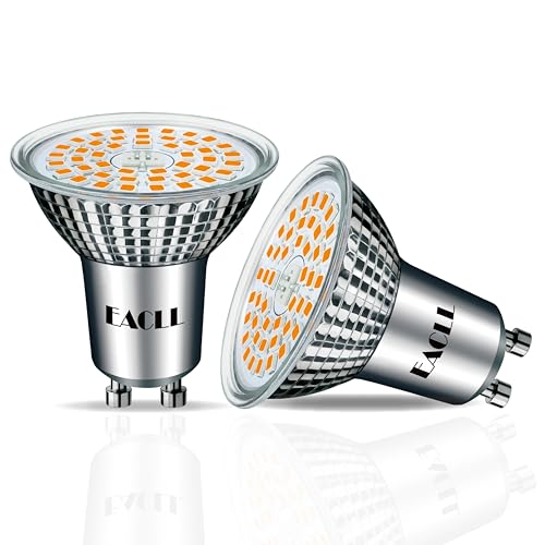 EACLL GU10 LED Lampe 10W Ersetzt 125W Halogen Leuchtmittel. Warmweiss(2700K) 945 Lumen Birnen, Abstrahlwinkel 120 Grad Spot, AC 230V Flimmerfrei Strahler, Nicht Dimmbar Reflektorlampen, 2er-Pack von EACLL