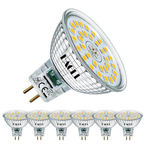EACLL GU5.3 MR16 LED Birnen 6.5W Ersetzt 60W Halogen Leuchtmittel, Neutralweiß 2700K 700lm, Flimmerfrei AC/DC 12V Strahler, Nicht Dimmbar Reflektor Lampen mit 120° Abstrahlwinkel Spot, 6er-Pack EACLL GU5.3 MR16 LED Birnen 6.5W Ersetzt 60W Halogen Leuchtmittel, Neutralweiß 2700K 700lm, Flimmerfrei AC/DC 12V Strahler, Nicht Dimmbar Reflektor Lampen mit 120° Abstrahlwinkel Spot, 6er-Pack von EACLL