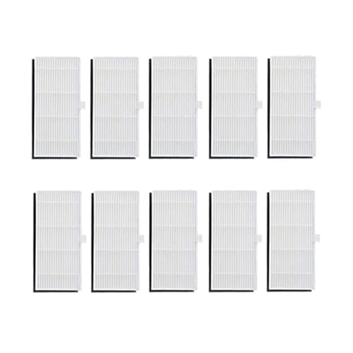 EADXCSF Staubsauger Hepa-Filter, Kompatibel for VIOMI S9, Roboter Staubsauger Teile Filter Hepa Zubehör Ersatz(Black+White-10pcs) von EADXCSF