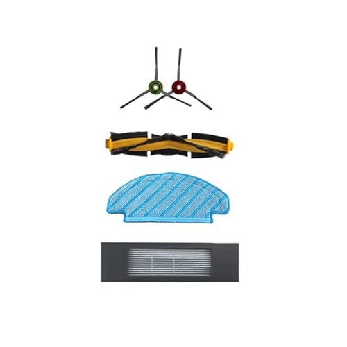 Kompatible Werkzeuge mit HEPA-Filter Seitenbürste für Roboterstaubsauger, Wischtuch kompatibel mit Ecovacs, kompatibel mit Deebot OZMO T8 AIVI, Zubehör für Roboterstaubsauger Kompatible Werkzeuge mit HEPA-Filter Seitenbürste für Roboterstaubsauger, Wischtuch kompatibel mit Ecovacs, kompatibel mit Deebot OZMO T8 AIVI, Zubehör für Roboterstaubsauger von EAGHADEK