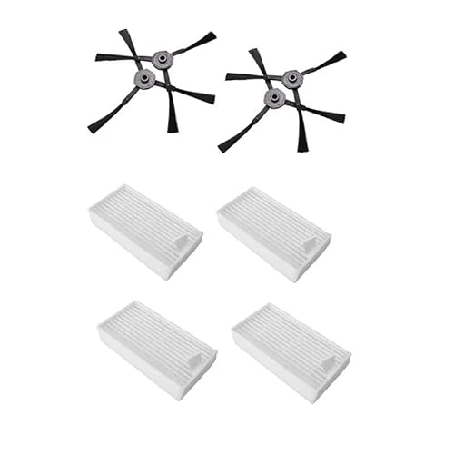 Outils compatibles avec 4x Roboter HEPA-Filter + 4x Seitenbürste für IBoto Aqua X310 Roboter-Staubsaugerteile von EAGHADEK