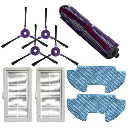 Outils compatibles avec HEPA-Filter, Hauptbürste, Seitenbürste, Wischtücher für kompatibel mit Samsung-Staubsauger Powerbot-E VR05R5050WK, Roboter-Staubsaugerteile von EAGHADEK