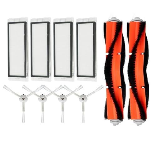 Outils compatibles avec HEPA-Filter, Seitenbürste, Hauptbürste für Kompatibel mit Xiaomi Mi Kompatibel mit Roborock S52 S51 S55 SDJQR01RR SDJQR02RR Roboter-Staubsauger, Teile, Zubehör von EAGHADEK