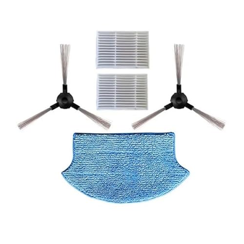 Outils compatibles avec Roboter-Seitenbürste, HEPA-Filter, Wischtuch für kompatibel mit Midea VCR15 VCR16 Robotic-Staubsauger, Teile, Zubehör von EAGHADEK