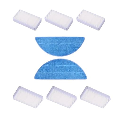 Outils compatibles avec Roboter-Staubsauger HEPA-Filter Mopptuch für Tesla RoboStar T10 T30 T40 Roboter-Staubsauger Filterteile Zubehör von EAGHADEK