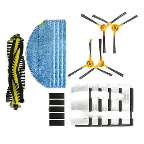 Outils compatibles avec Robotic Staubsauger HEPA-Filter Seite Wichtigsten Pinsel Wisch Tuch für NEATSVOR X500 Orfeld x503 Roboter Staubsauger Zubehör von EAGHADEK