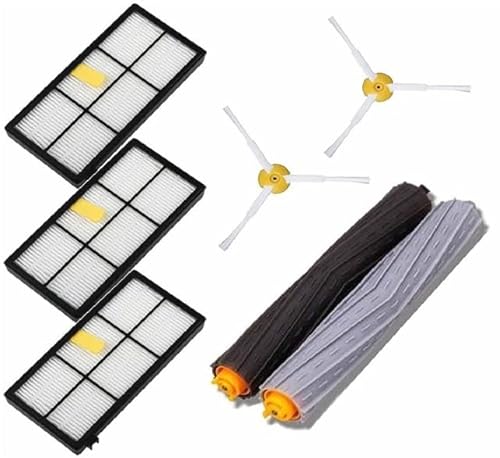 Outils compatibles avec Seitenbürsten-HEPA-Filter für Roboterstaubsauger, kompatibel mit iRobot, kompatibel mit Roomba 975, 976, 974, WiFi-Roboterstaubsauger, Teilezubehör von EAGHADEK