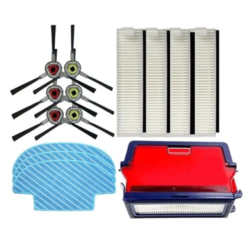 Outils compatibles avec Seitenbürsten Staubbox Hepa-Filter für Kompatibel mit Ecovacs Kompatibel mit Deebot OZMO Slim 2 Roboterstaubsaugerteile Reinigungsmopp-Tuch Lappen Zubehör von EAGHADEK