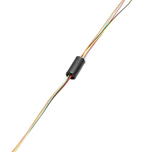 Spielzeugzubehör 1PC 2A 12CH 6CH Drähte Dia 8,4mm 6mm Roboter Elektrische Schleifring Mini Collector Schleifring Drehgelenk stecker für RC UAV Gimbal(Dia.6mm 6CH 2A) von EAGHADEK