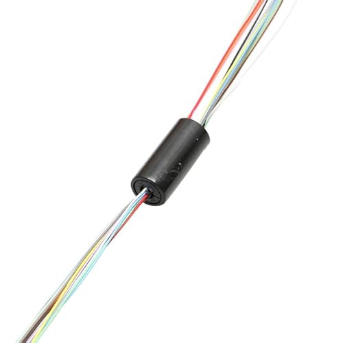 Spielzeugzubehör 1PC 2A 12CH 6CH Drähte Dia 8,4mm 6mm Roboter Elektrische Schleifring Mini Collector Schleifring Drehgelenk stecker für RC UAV Gimbal(Dia.8.4mm 12CH 2A) von EAGHADEK