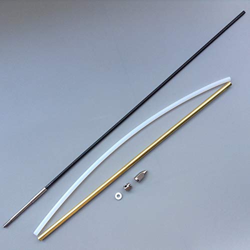 Spielzeugzubehör 1Set 4mm geschweißte flexible Kabelantriebswelle + Buchse Kugeldichtung Propellerkrücke Kit Ersatzteil für RC Elektroboot von EAGHADEK
