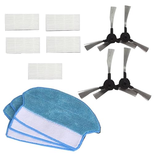 Werkzeuge kompatibel mit 4 x Roboterreiniger-Seitenbürsten + 5 x HEPA-Filter + 3 x Wischtuch für Proscenic 790T Roboter-Staubsauger-Teile Werkzeuge kompatibel mit 4 x Roboterreiniger-Seitenbürsten + 5 x HEPA-Filter + 3 x Wischtuch für Proscenic 790T Roboter-Staubsauger-Teile von EAGHADEK