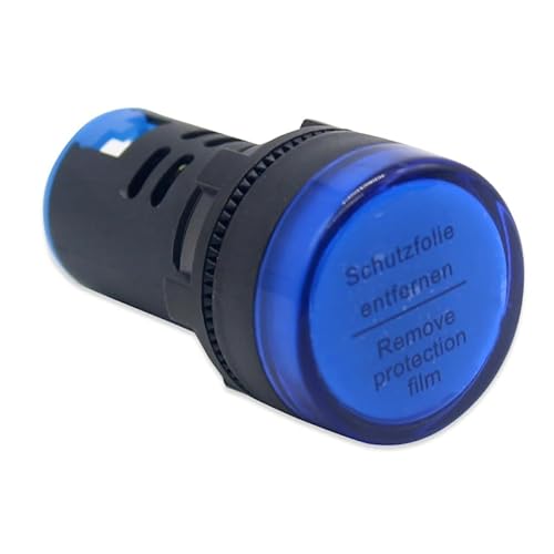 Werkzeugzubehör 1 stücke 12 V 24 V 110 V 220 V 380 V 22mm Panel Mount Led-betriebsanzeige Pilot Signal licht Lampe AD16-22 Rot Blau Weiß Grün Gelb(Blue,24V) von EAGHADEK