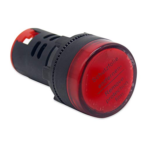 Werkzeugzubehör 1 stücke 12 V 24 V 110 V 220 V 380 V 22mm Panel Mount Led-betriebsanzeige Pilot Signal licht Lampe AD16-22 Rot Blau Weiß Grün Gelb(Red,24V) von EAGHADEK