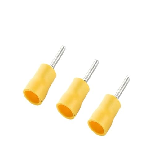 Werkzeugzubehör 100 stücke PTV1.25-12 PTV2-12 PTV5.5-13 22-16AWG Isolierte Pin Terminals Elektrische Splice Crimp Stecker Auto Verdrahtung von EAGHADEK