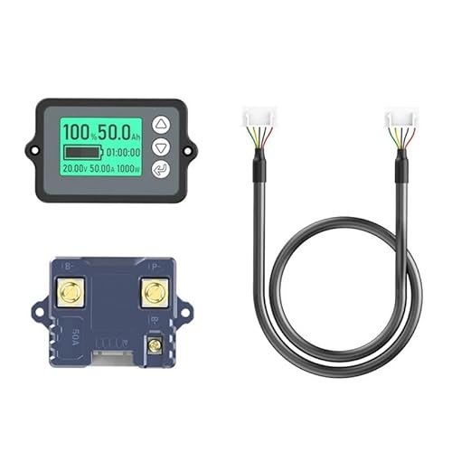 Werkzeugzubehör DC8-80V 50A Batterie-Coulometer TK15 Professioneller Präzisions-Batterietester für Kompatibel mit LiFePo-Coulomb-Zähler von EAGHADEK