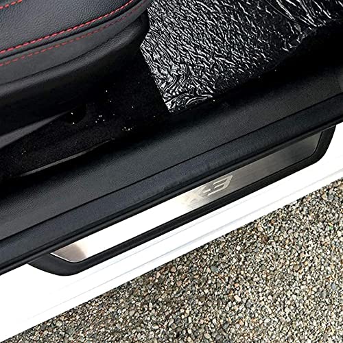 EAGLEG Auto Edelstahl Einstiegsleisten Für Maz-da CX3 CX-3 2017-2022 Tuning Zubehör 4 STÜCKE Auto Scuff Plate Türschwelle Sill Aufkleber,Silver von EAGLEG