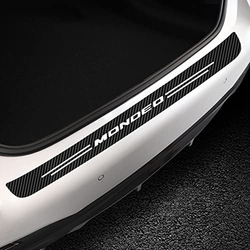 EAGLEG Auto Kohlefaser Stoßstangenschutz Heckstoßstange Ladekantenschutz, für Fo-rd Mondeo Mk4 Mk3 Mk5 5 4 Mk2 2 ST Anti Scratch Aufkleber Styling ZubehöR,Black von EAGLEG