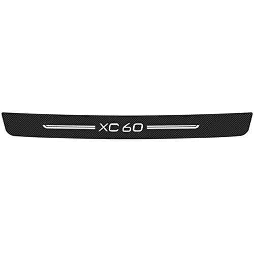 EAGLEG Auto Ladekantenschutz für Vo-lvo AWD C30 S40 C70 S60 S80 S90 T6 V40 V50 V60 V70 V90 XC40 XC60 XC70 XC90, Kofferraum Stoßstangenschutz Kohlefaser Aufkleber Deko Zubehör - Selbstklebend, XC60 von EAGLEG