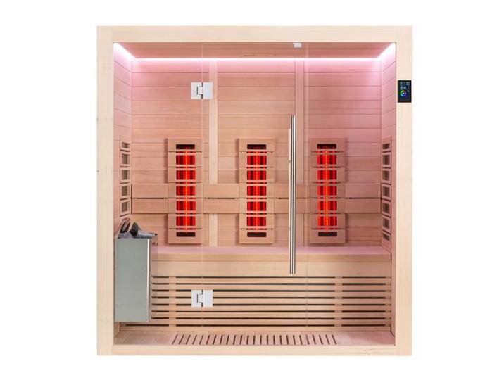 AWT Infrarotkabine E1250B-IR Hemlock 180x110 6kW TheWall von EAGO