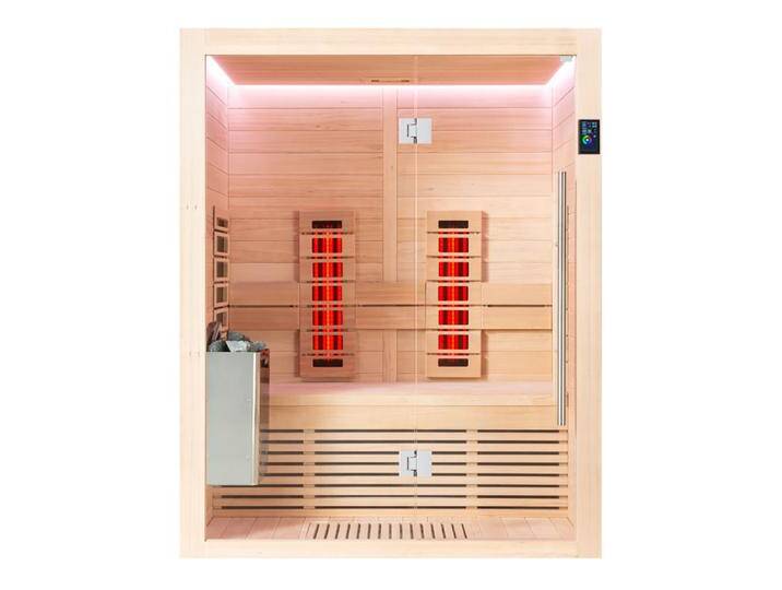 AWT Infrarotkabine E1250C-IR Hemlock 150x110 6kW TheWall von EAGO