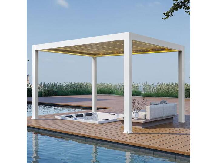 AWT Pergola P8-3B extreme weiß 3x4m elektrisch AWT Pergola P8-3B extreme weiß 3x4m elektrisch von EAGO