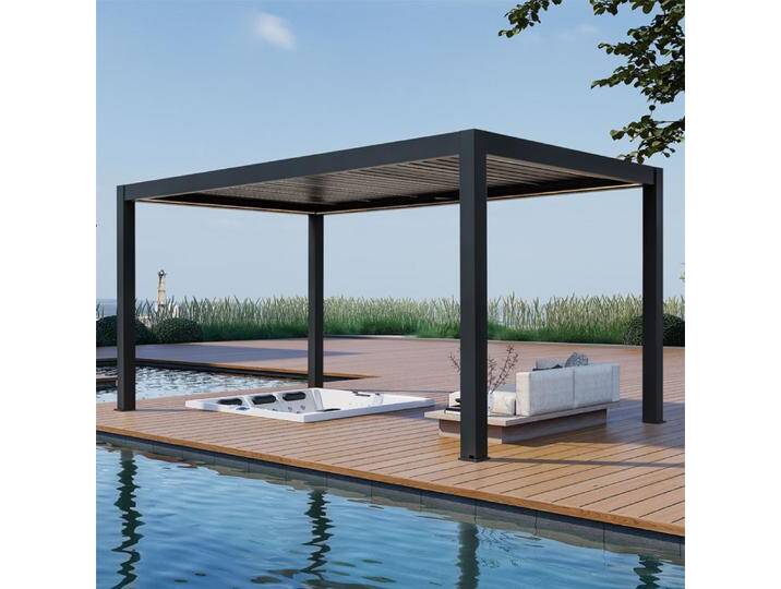 AWT Pergola P8-3C extreme anthrazit 3x5m elektrisch von EAGO
