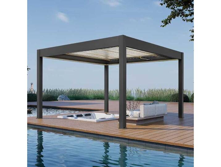AWT Pergola P8-4A extreme schwarz-weiß 4x4m elektrisch AWT Pergola P8-4A extreme schwarz-weiß 4x4m elektrisch von EAGO