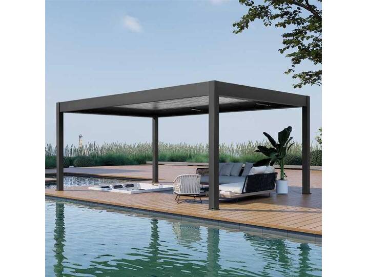 AWT Pergola P8-4B extreme schwarz-weiß 4x6m elektrisch AWT Pergola P8-4B extreme schwarz-weiß 4x6m elektrisch von EAGO