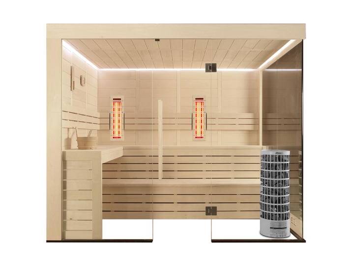 AWT Sauna E1205A-IR Pappelholz 266x198 9kW Cilindro AWT Sauna E1205A-IR Pappelholz 266x198 9kW Cilindro von EAGO