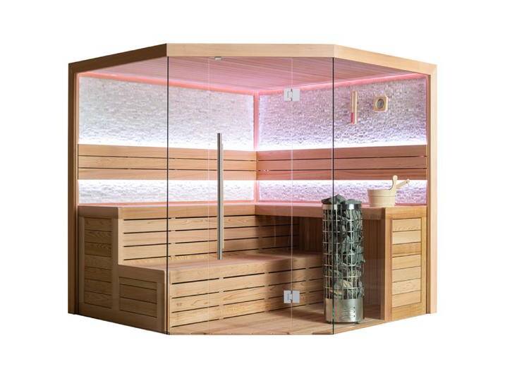 AWT Sauna E1601B rote Zeder 200x200 9kW Cilindro von EAGO