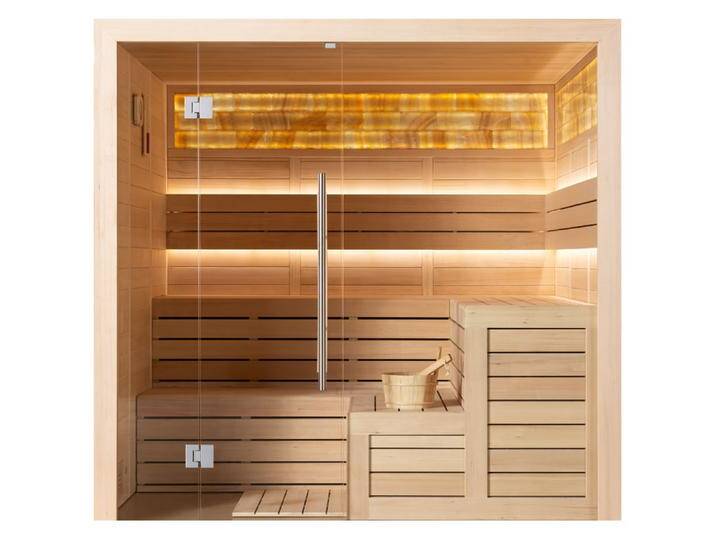 AWT Sauna E1623C Hemlock 180x180 ohne Ofen von EAGO