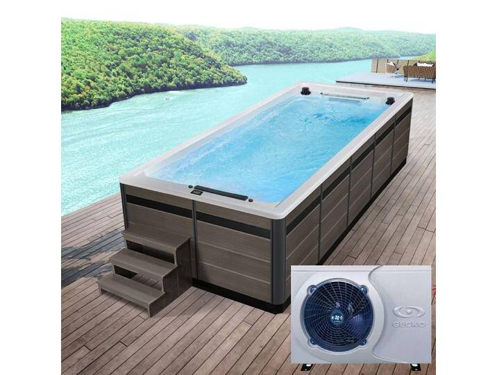 AWT Swim-SPA Innovation 430 mit Wärmepumpe weiß 430x230 grau von EAGO