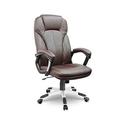 Bürostuhl Chefsessel Drehstuhl Kunstleder - braun Eago EG-222 von EAGO