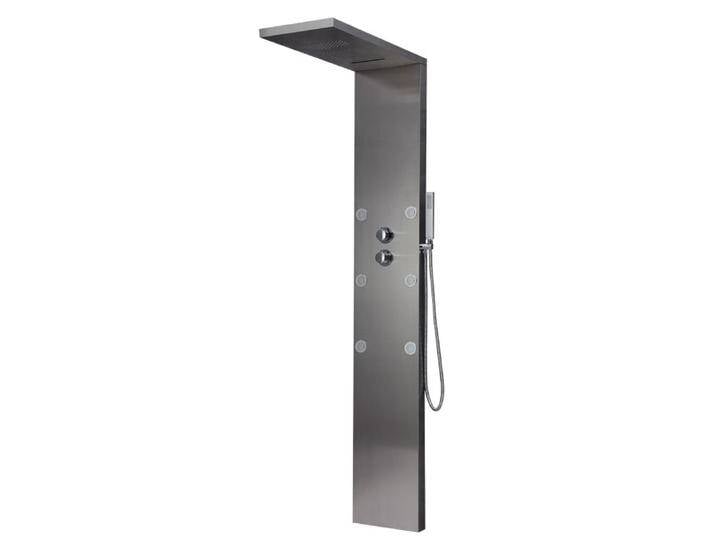 StoneArt Armatur Duschpaneel 750731 silber 211cm mit Thermostat von EAGO