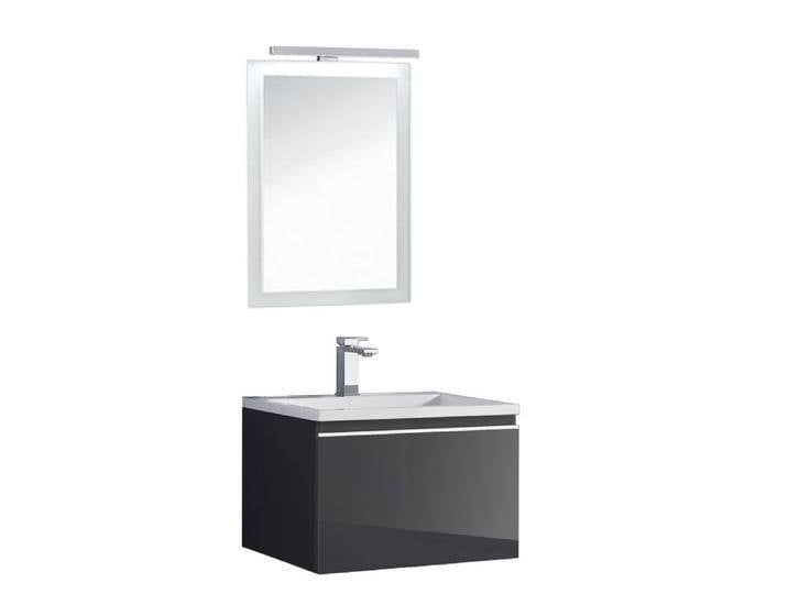 StoneArt Badmöbel-Set Milano ME-0600 dunkelgrau 60x45 von EAGO