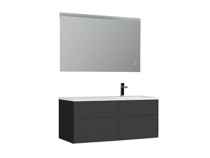 StoneArt Badmöbel-Set Venice VE-1210-II dunkelgrau 120x52 rechts von EAGO