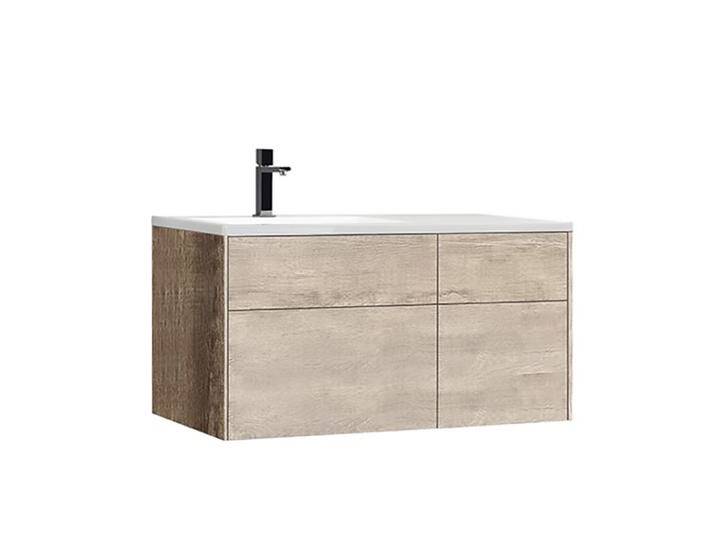 StoneArt Badmöbel Venice VE-1010-II Eiche hell 100x52 links von EAGO