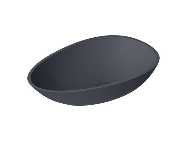 StoneArt Waschbecken LC150 (Mineralguss) beton-grau 60x35cm matt von EAGO