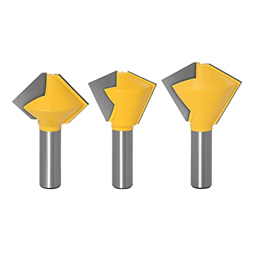 EAJORN Set Bird's Mouth Woodworking Router Bit Set 6/8/12 Side Multi-Sided Joint Chamfer Forming Cutter Tool EAJORN Set Bird's Mouth Woodworking Router Bit Set 6/8/12 Side Multi-Sided Joint Chamfer Forming Cutter Tool von EAJORN