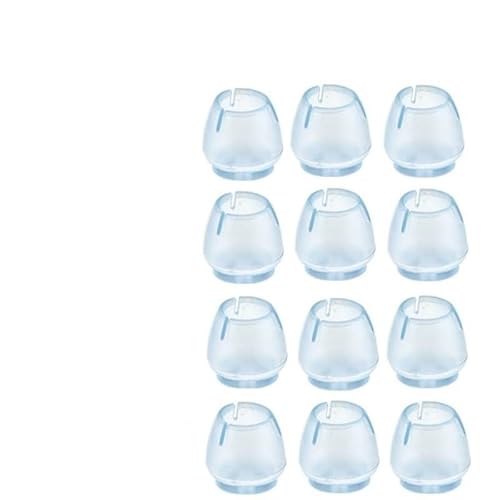 EALLEN Stuhlbeinkappen 16 Stück Silikon-Stuhlbeinkappen aus Filz, rutschfest, Bodenschutz, for Möbel, Schreibtisch, Gummifüße, Matte, Bodenkappe, Holzbodenschutz(C,17-21mm) von EALLEN