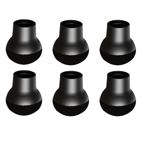 EALLEN Stuhlbeinkappen Transparenter Stuhlbein-Bodenschutz aus Silikon mit umwickeltem Filz for Barhocker, Stuhlbeine, Möbelbeine, Fußschutz(Black) von EALLEN