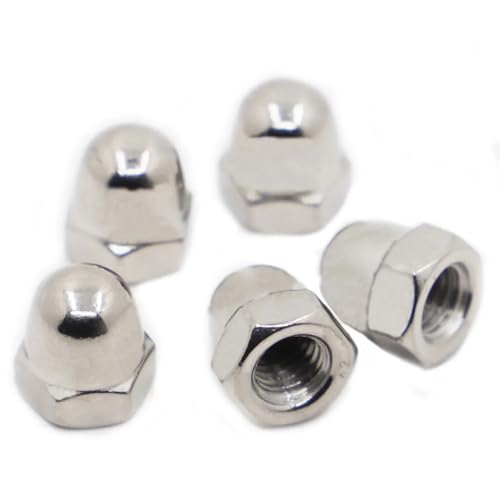 Sicherungsmuttern Sechskantmutter aus Edelstahl 304 for M3 M4 M5 M6 M8 M10 M12 M14 M16(M8 5pcs) von EALLEN