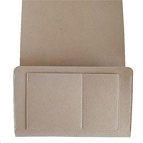 Sofa Armlehnen Organizer,Sofa Organizer Filz-Nachttisch-Organizer, rutschfeste Nachttischtasche, Bett, Sofa, Seitentasche, hängende Couch-Aufbewahrung, Betthalter, Segeltuchtaschen ( Color : Beige ) von EALLEN