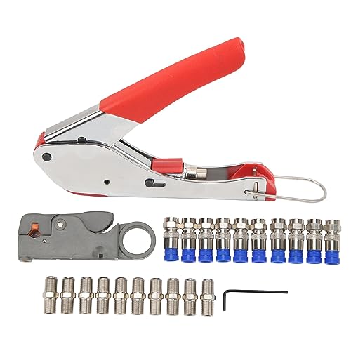 Abisolierzange, Automatische Abisolierwerkzeuge, Abisolier Zange, Wire Stripper, Selbstjustierende Abisolierzange für RG59, RG6 Kabel für Heimwerker professionelle Anwendunge Abisolierzange, Automatische Abisolierwerkzeuge, Abisolier Zange, Wire Stripper, Selbstjustierende Abisolierzange für RG59, RG6 Kabel für Heimwerker professionelle Anwendunge von EALRIDV