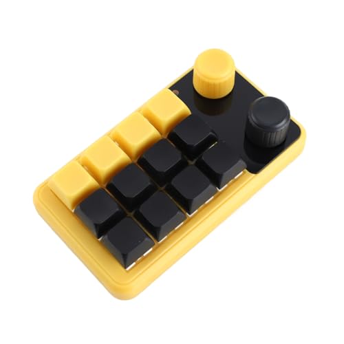 EALRIDV EIN Handed Programmierbares mechanisches Tastatur, 12 Tasten mit Doppel, RGB -Makro -Tastatur für das Spielen, Design und Büroanwendung von EALRIDV