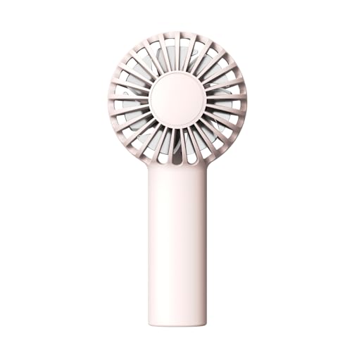 EALRIDV Handventilator, Tragbarer USB Ventilator Klein Wiederaufladbar Leise, Für Büro Outdoor Reisen Camping Wandern (Rosa) von EALRIDV